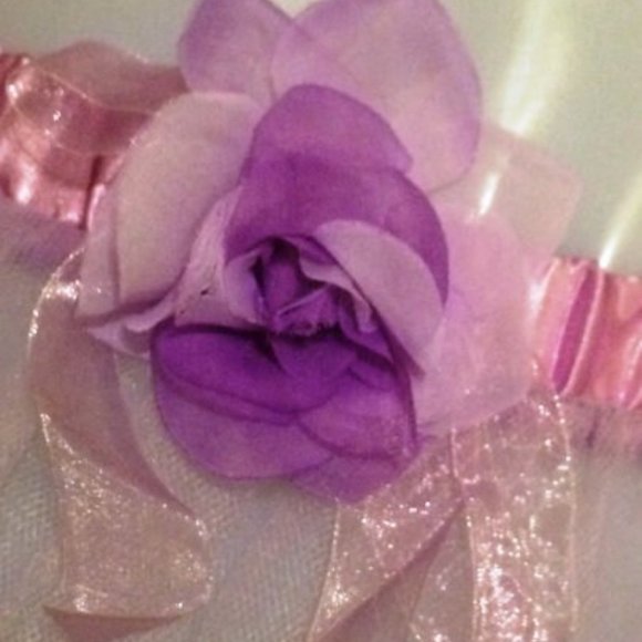 NEW IN PACKAGE *Lavender Ballet Tutu with Rose Petals in Skirt and Rose on Waist - Picture 3 of 6